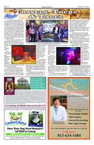 Travels, Tours & Tales section about The Columbia in the 2015 April editions of the Osprey Observer.