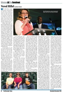 Women in the Forefront: Vered Hillel feature than ran in the November/December 2016 edition of The Messianic Times.